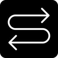Zigzag Arrow Vector Icon