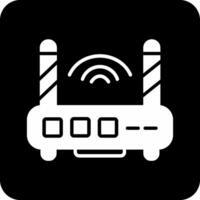 icono de vector de enrutador wifi