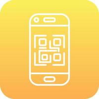 icono de vector de código qr