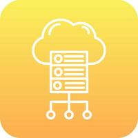 Cloud Server Vector Icon