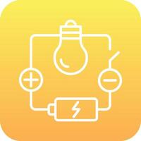 icono de vector de circuito eléctrico