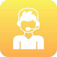 Call Center Agent Vector Icon