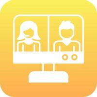 Video Conference Vector Icon