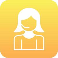 Call Center Agent Vector Icon