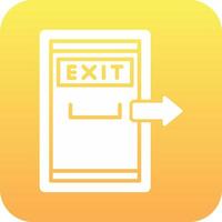 Exit Door Vector Icon