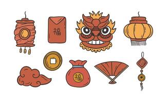 Chinese New Year Design Elements Vector Set