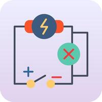 icono de vector de circuito eléctrico