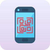 icono de vector de código qr