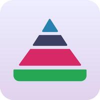 Pyramid Chart Vector Icon