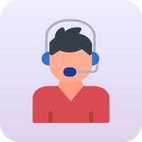 Call Center Agent Vector Icon