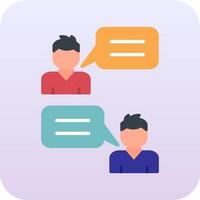 icono de vector de conversación