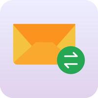 icono de vector de correos de intercambio