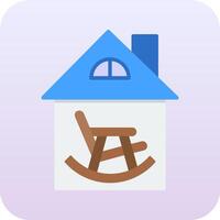 Retirement Home Vector Icon