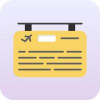 Flight Information Vector Icon