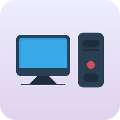 Computer Vector Icon