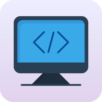 icono de vector de código