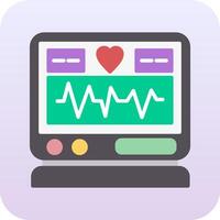 icono de vector de electrocardiograma