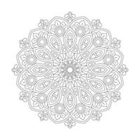 Digital Instant Mandala Coloring Book Design Vector File