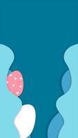 Happy Easter Day Papercut Style Animation video