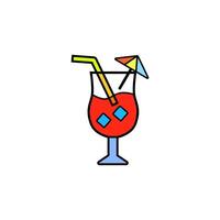 illustration vector graphic red alcohol illustration