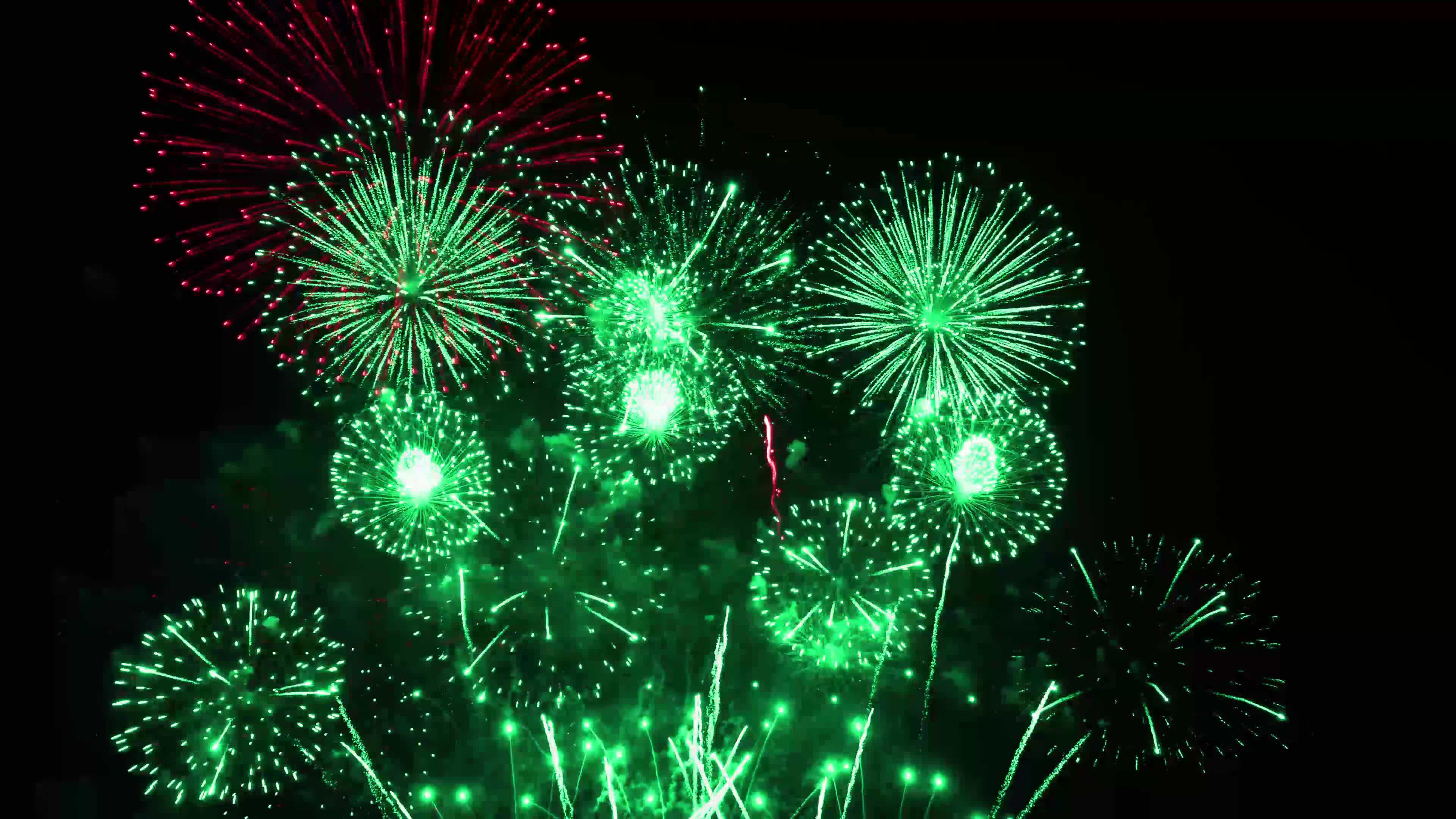 Fireworks show. New year's eve celebration V33 37202236 Stock Video at
