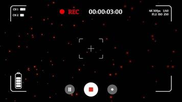 Frame frame shows button information like when recording a video with a black background.