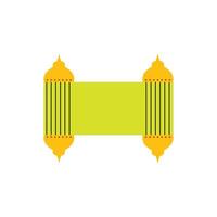 Islamic style border and frame design template vector element.