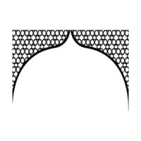 Islamic style border and frame design template vector element.