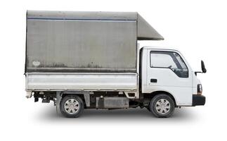 Old Delivery Truck - Clipping Path Included photo