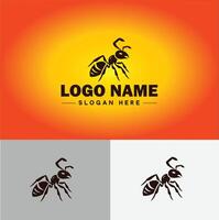 hormiga logo insectos icono empresa marca negocio hormiga logo modelo editable vector