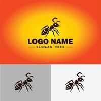 Ant Logo insects icon company brand business ant logo template editable vector