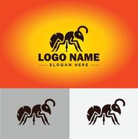 Ant Logo insects icon company brand business ant logo template editable vector