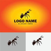 hormiga logo insectos icono empresa marca negocio hormiga logo modelo editable vector