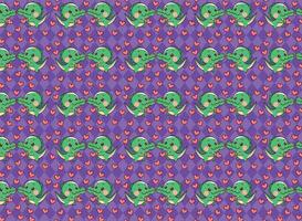 Childish baby alligator print repeat pattern vector background