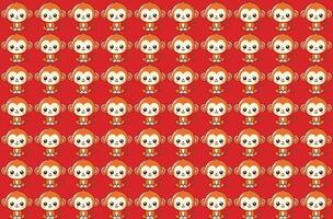 cute monkey illustration pattern, vector, for fabrics, children's background vector