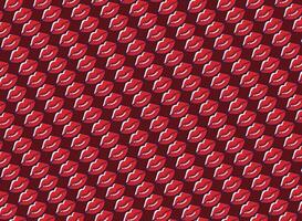 mouth, lipstick, background pattern, vector, in shades of red, ideal for backgrounds, fabrics, vector