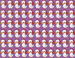 duck listening to music, illustration pattern, vector, for fabrics, backgrounds vector