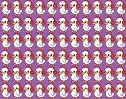 duck listening to music, illustration pattern, vector, for fabrics, backgrounds vector