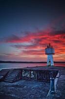 Lighthouse at Sunset photo