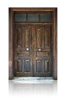 puerta antigua de madera foto