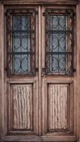 Old wooden door photo