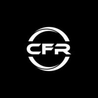 CFR Letter Logo Design, Inspiration for a Unique Identity. Modern Elegance and Creative Design. Watermark Your Success with the Striking this Logo. vector