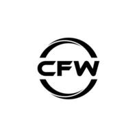 cfw letra logo diseño, inspiración para un único identidad. moderno elegancia y creativo diseño. filigrana tu éxito con el sorprendentes esta logo. vector