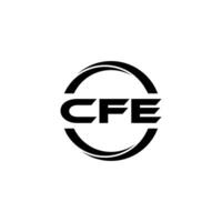 cfe letra logo diseño, inspiración para un único identidad. moderno elegancia y creativo diseño. filigrana tu éxito con el sorprendentes esta logo. vector