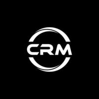 crm letra logo diseño, inspiración para un único identidad. moderno elegancia y creativo diseño. filigrana tu éxito con el sorprendentes esta logo. vector