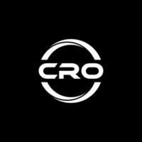 CRO Letter Logo Design, Inspiration for a Unique Identity. Modern Elegance and Creative Design. Watermark Your Success with the Striking this Logo. vector