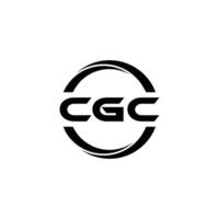 cgc letra logo diseño, inspiración para un único identidad. moderno elegancia y creativo diseño. filigrana tu éxito con el sorprendentes esta logo. vector