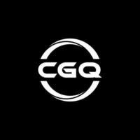 cgq letra logo diseño, inspiración para un único identidad. moderno elegancia y creativo diseño. filigrana tu éxito con el sorprendentes esta logo. vector