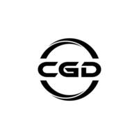 cgd letra logo diseño, inspiración para un único identidad. moderno elegancia y creativo diseño. filigrana tu éxito con el sorprendentes esta logo. vector