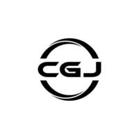 cgj letra logo diseño, inspiración para un único identidad. moderno elegancia y creativo diseño. filigrana tu éxito con el sorprendentes esta logo. vector